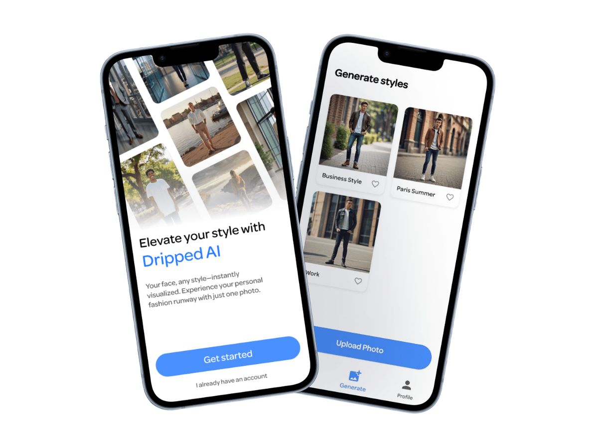 Dripped AI App Screenshots